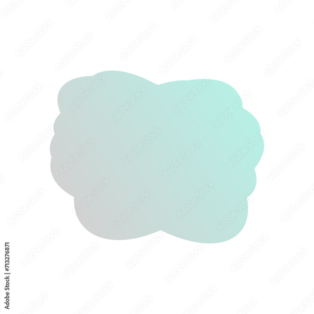 A simple cut out transparent cloud shape design element. A simple cut out transparent cloud shape design element.