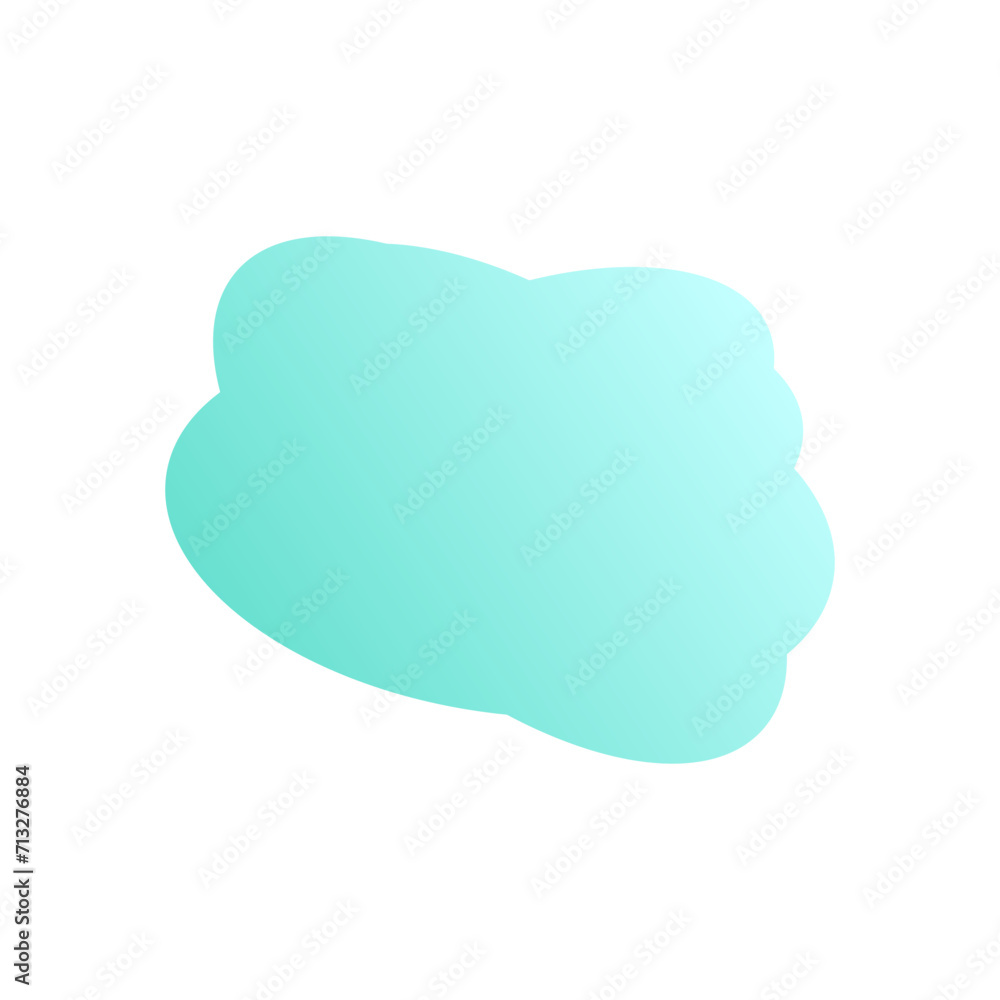 A simple cut out transparent cloud shape design element. A simple cut out transparent cloud shape design element.