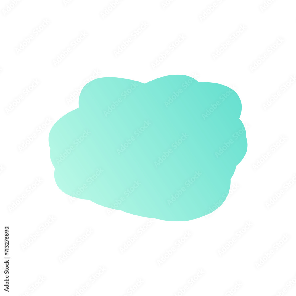 A simple cut out transparent cloud shape design element. A simple cut out transparent cloud shape design element.