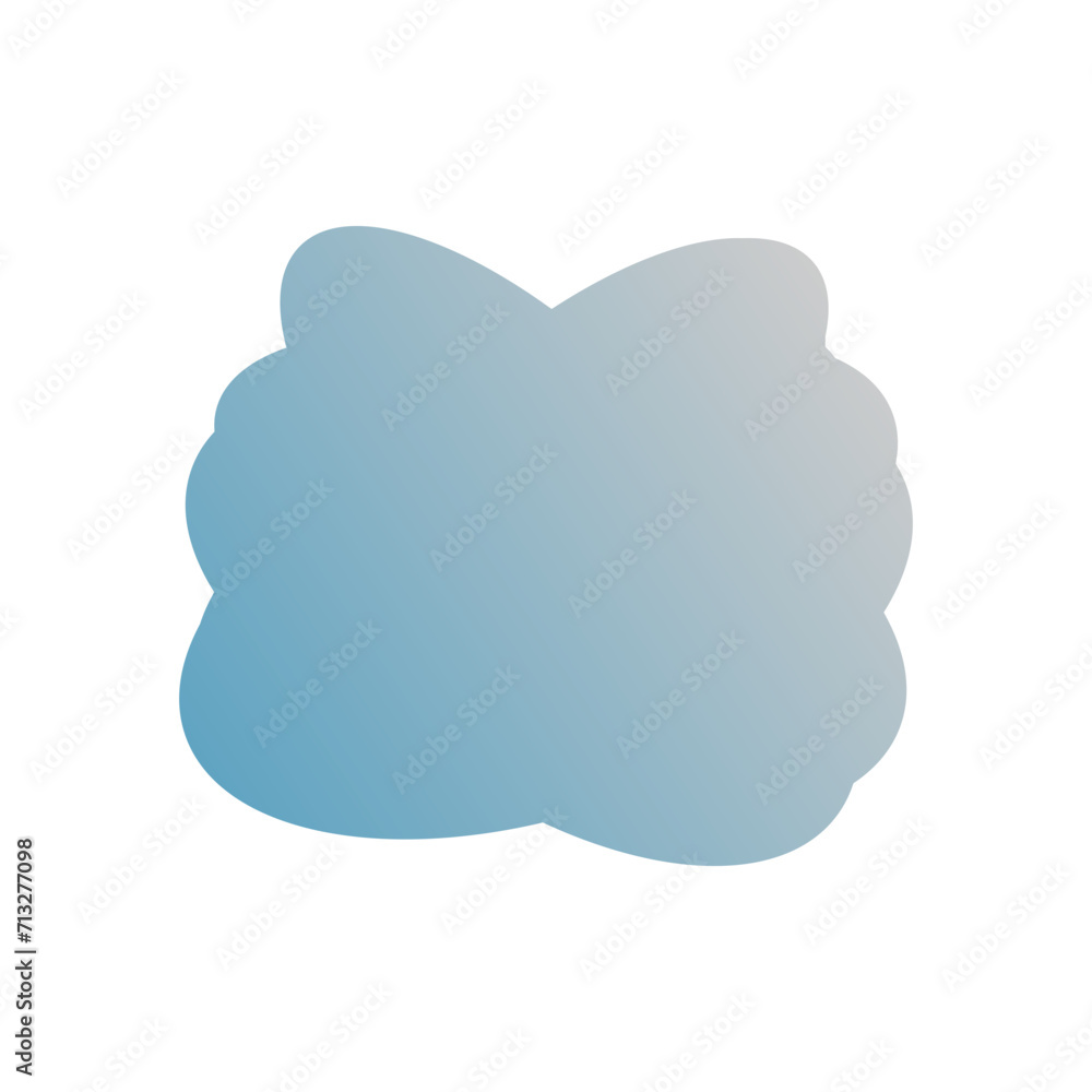 A simple cut out transparent cloud shape design element. A simple cut out transparent cloud shape design element.