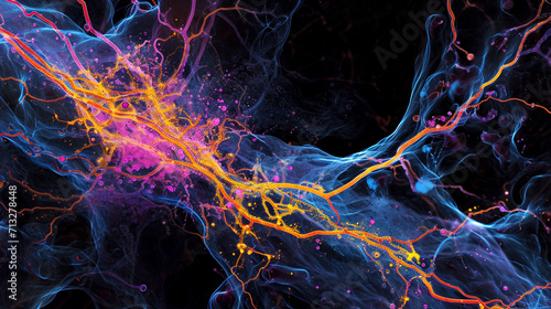 A high-resolution medical photograph capturing the intricate network of lymphatic vessels during a specific medical procedure, providing a visually detailed insight into the clinic photo