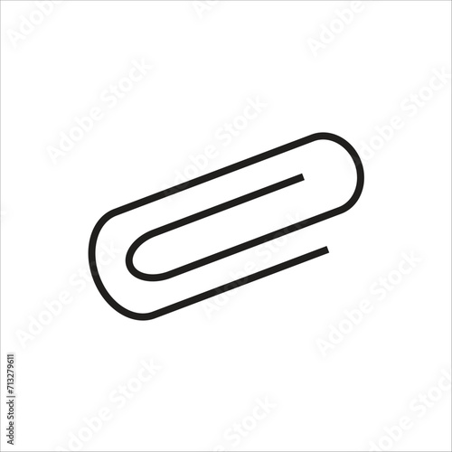 paper clip vector icon line template