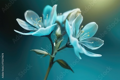 blue water flower