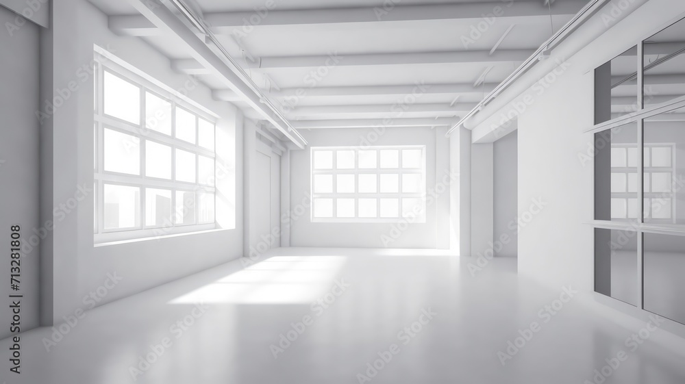 Fototapeta premium designer and minimal empty living room with modern interior