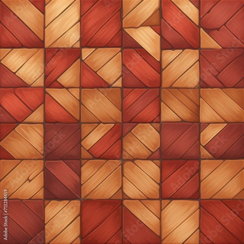 Cinnamon tiles, seamless pattern, SNES style 