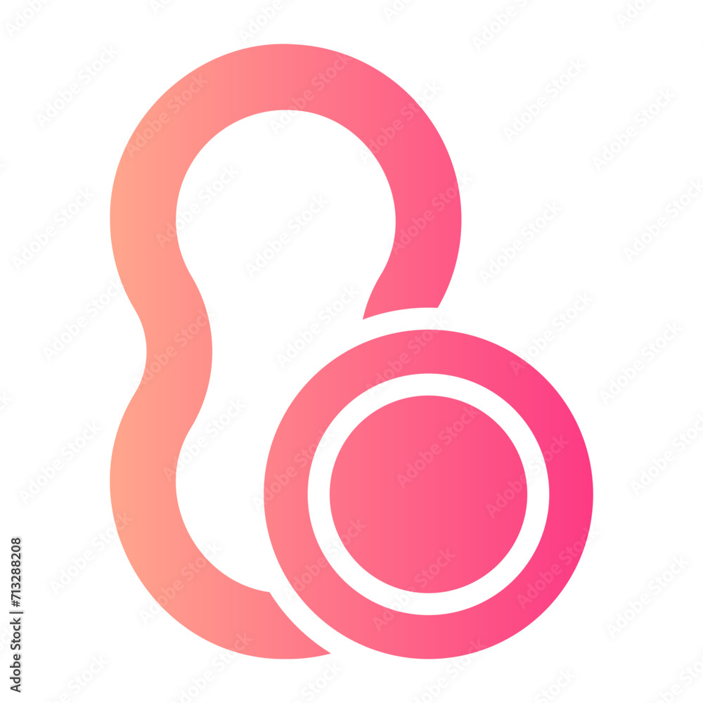 hormonal ring gradient icon hormonal ring gradient icon