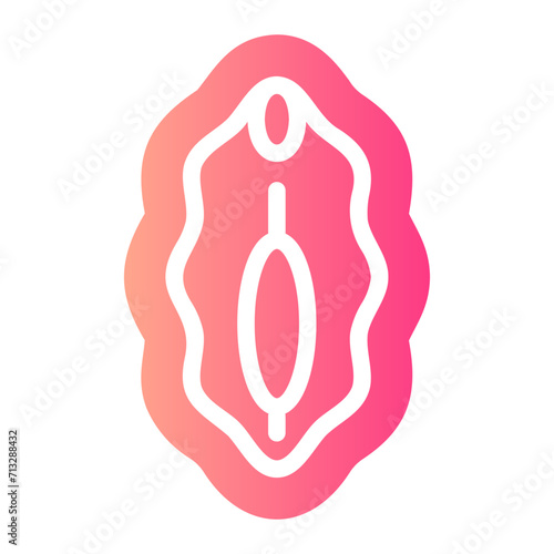 vagina gradient icon