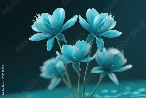 Blues Captivating Flower wallpaper product photography 