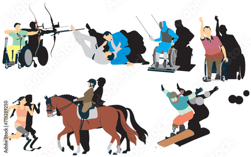 set of Paralympic sports 