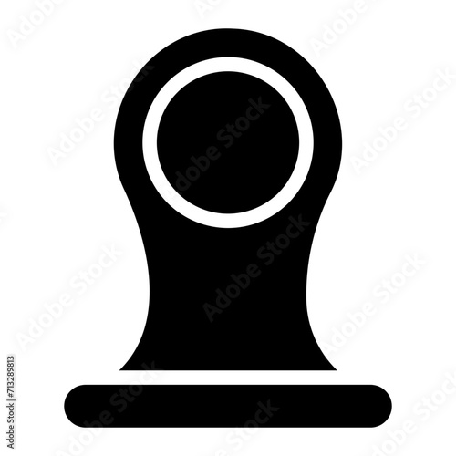 female condom glyph icon