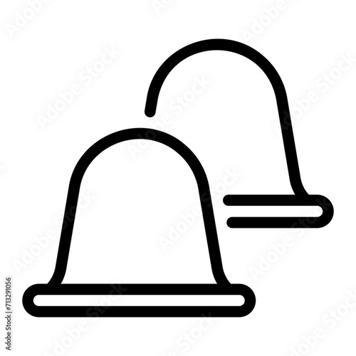 cervical cap line icon