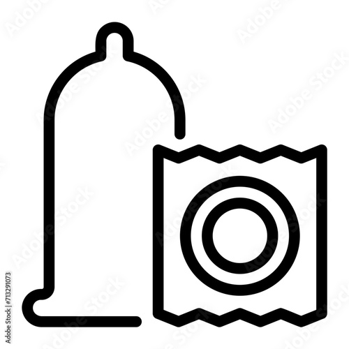 condoms line icon