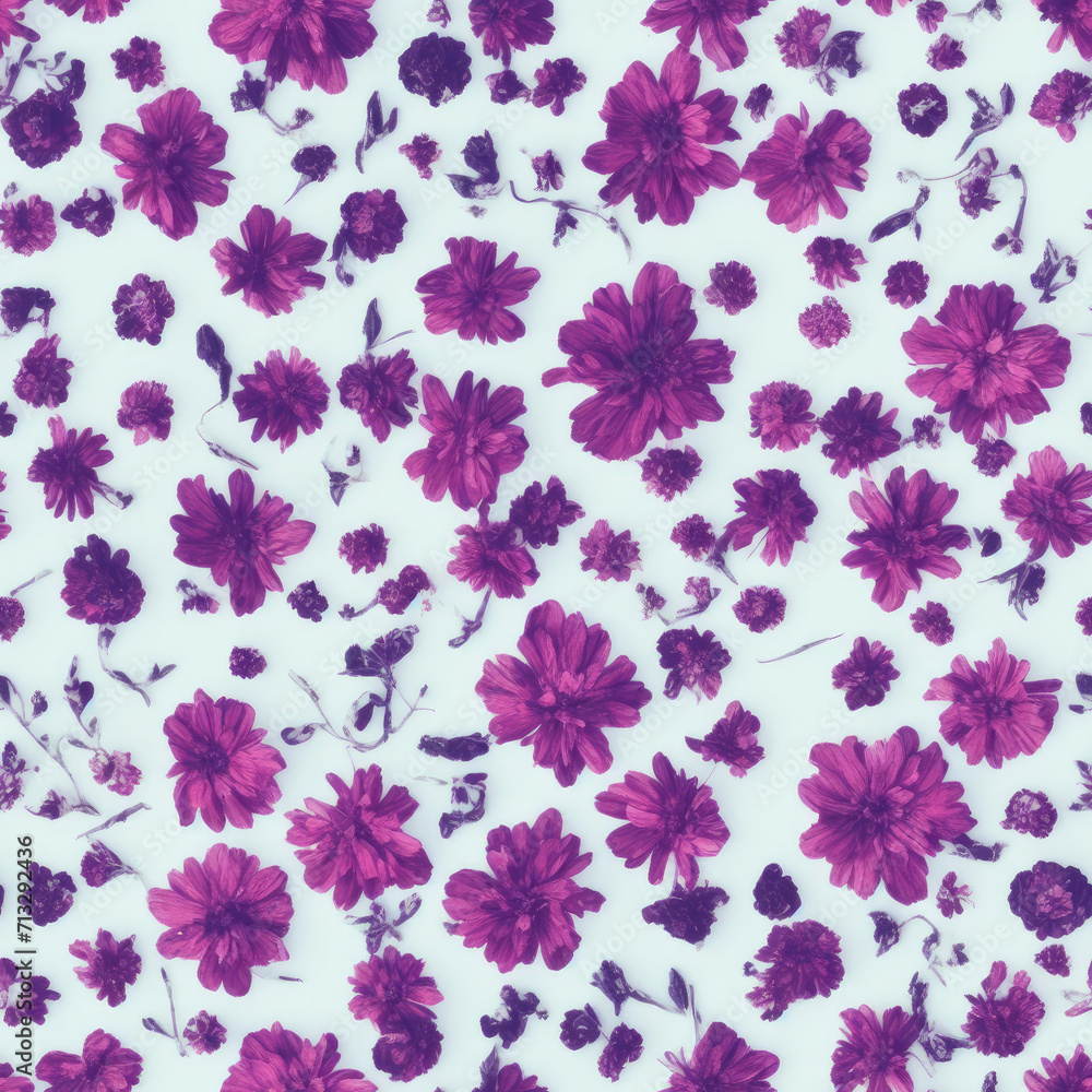 flowers. Abstract seamless pattern. AI generated. flowers. Abstract seamless pattern. AI generated.