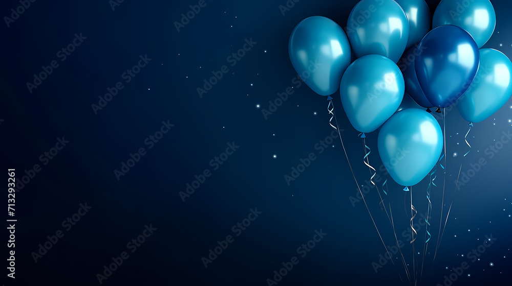 Holiday background with colorful balloons, confetti and ribbons. Holiday greeting card for birthday party, anniversary, New Year, Christmas or other events Holiday background with colorful balloons, confetti and ribbons. Holiday greeting card for birthday party, anniversary, New Year, Christmas or other events