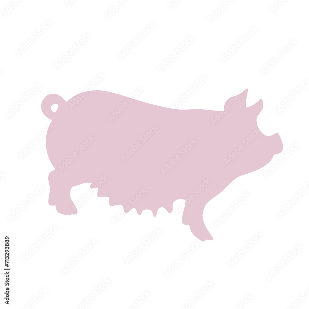 cute pig in different cute pig in different
