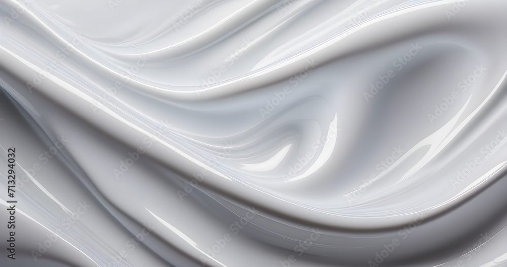 Fototapeta premium White simple liquid texture. abstract background.