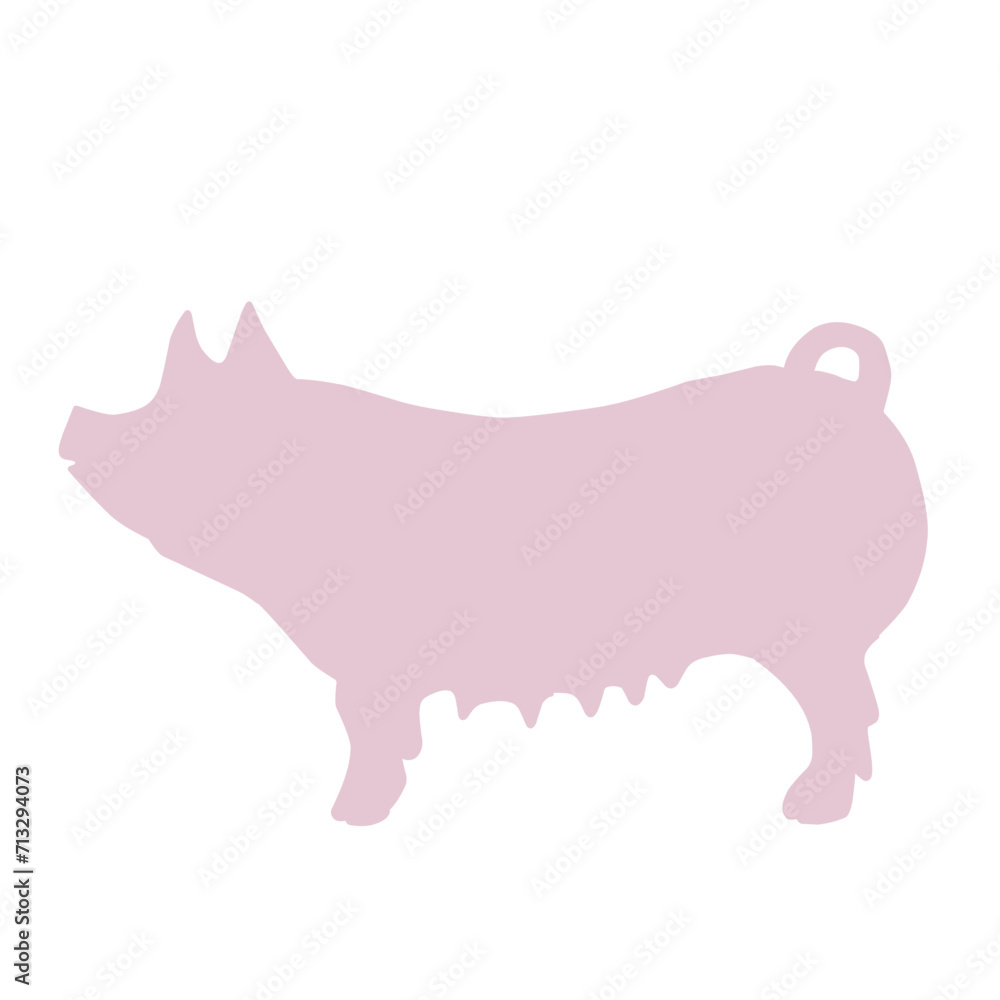 cute pig in different cute pig in different