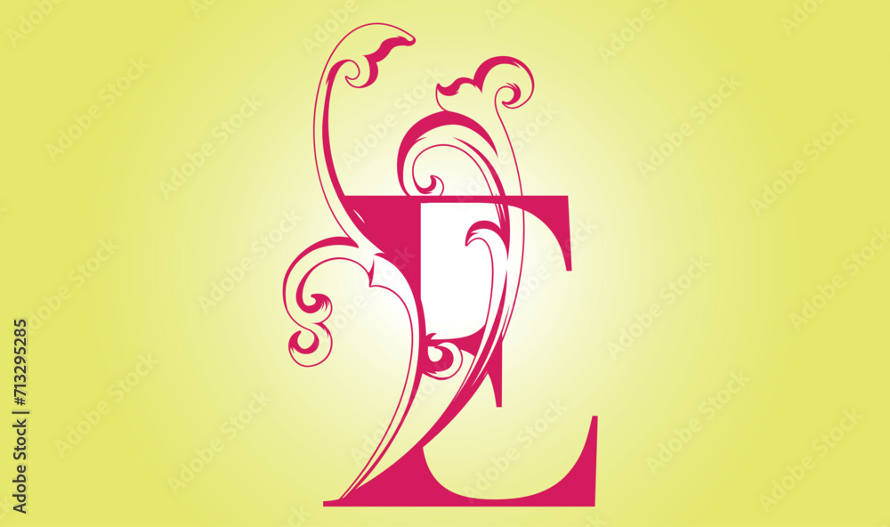 Elegant letter E. Graceful royal style. Calligraphic beautiful logo. Vintage drawn emblem for book design, brand name, business card, Restaurant, Boutique, Hotel. Vector illustration Elegant letter E. Graceful royal style. Calligraphic beautiful logo. Vintage drawn emblem for book design, brand name, business card, Restaurant, Boutique, Hotel. Vector illustration