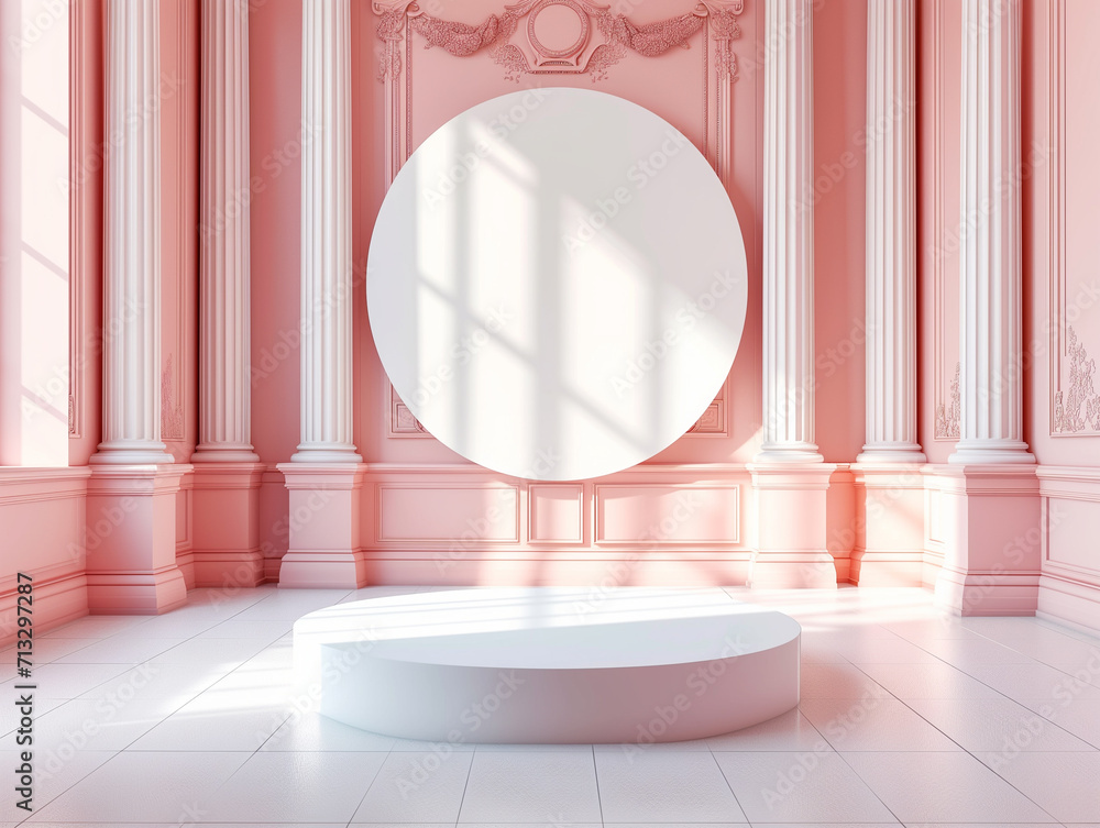 3d empty product display podium for presentations. Classic ...