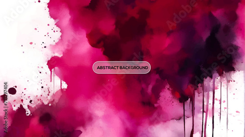Watercolor painting style with colorful abstract background