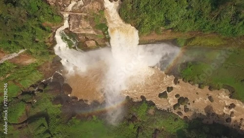 Ekom Nkam falls, Melong, Cameroon, West Africa photo