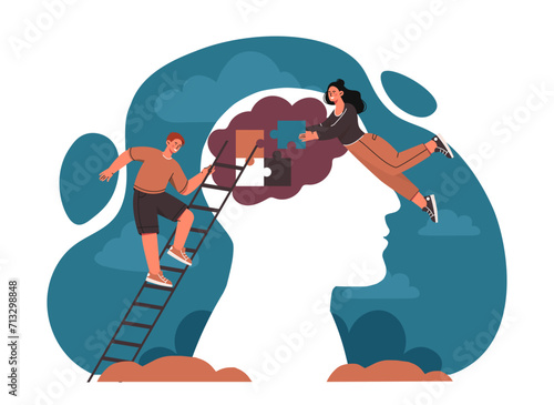 Mental health vector concept