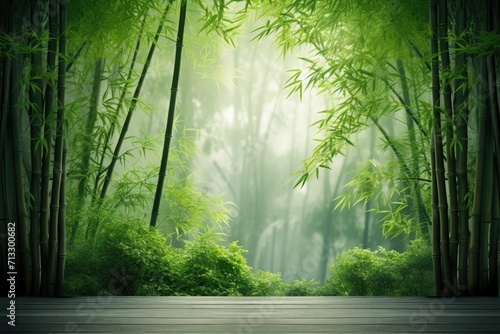 Bamboo Bliss  Sunlight Piercing Through a Serene Bamboo Forest Scene   a tranquil and idyllic photo backdrop  capturing the essence of a nature retreat in a bamboo haven. 