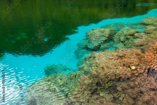 Cornino Lake incredible Turquoise Blue Colors in Friuli Venezia Giulia Italy