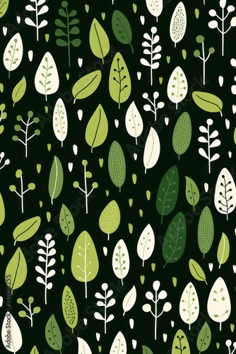 Forest Green Uva Ursi pattern