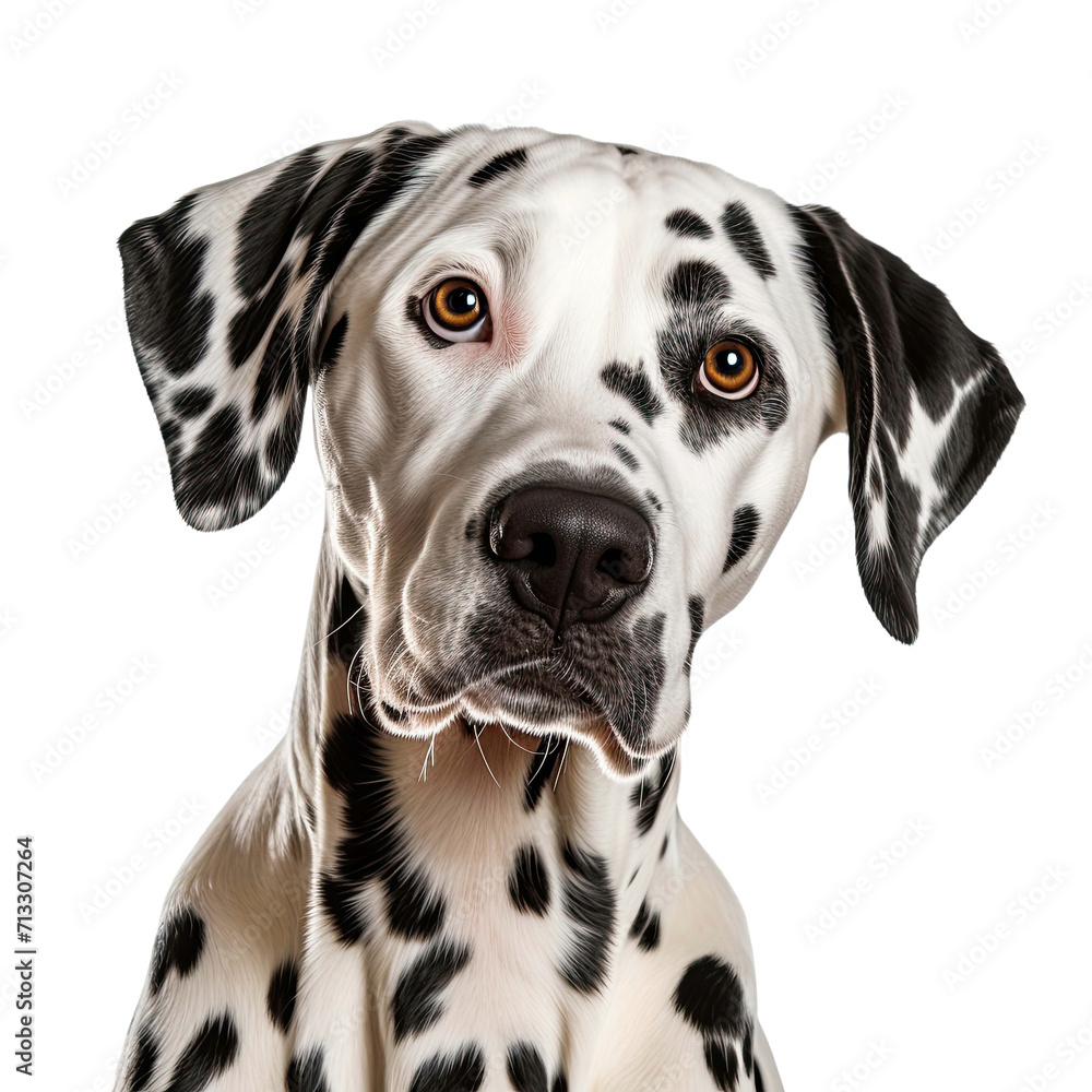 Dalmatian Dog isolated on Transparent Background