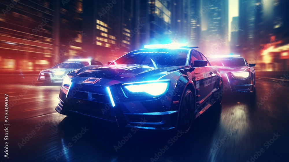 Racing Against Tomorrow's Crime in Neon Metropolis
