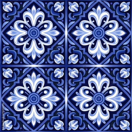 Indigo undirectional pattern