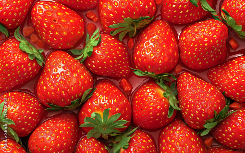 Ripe strawberries background. Creative summer concept and composition with strawberry. Ripe strawberries background. Creative summer concept and composition with strawberry.