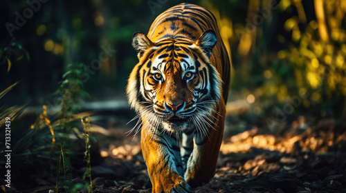 Majestic Roar: The Bengal Tiger's Reign in Wildlife Conservation photo