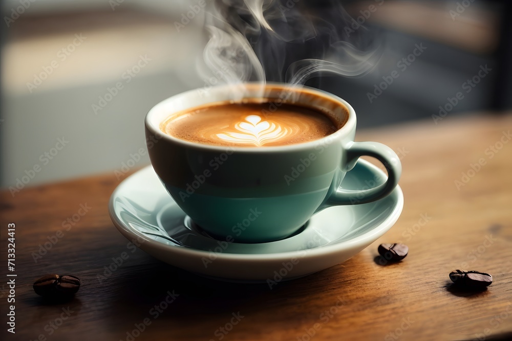 Obraz premium cup of coffee on the table