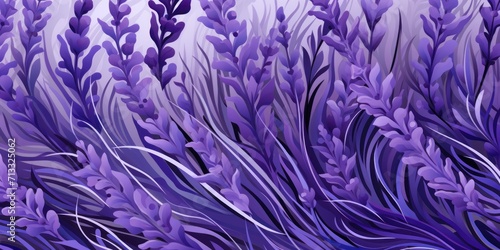Lavender undirectional pattern © Michael