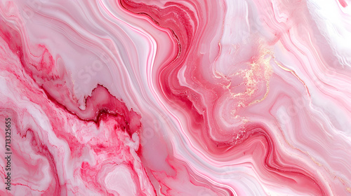 Pink Fluid art texture marble background pattern