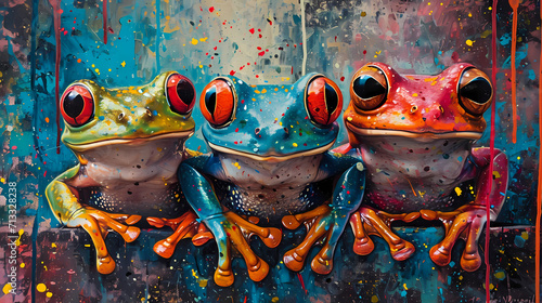 red eyed frogs