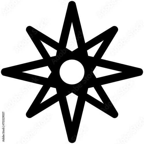Compass Rose Vector Icon