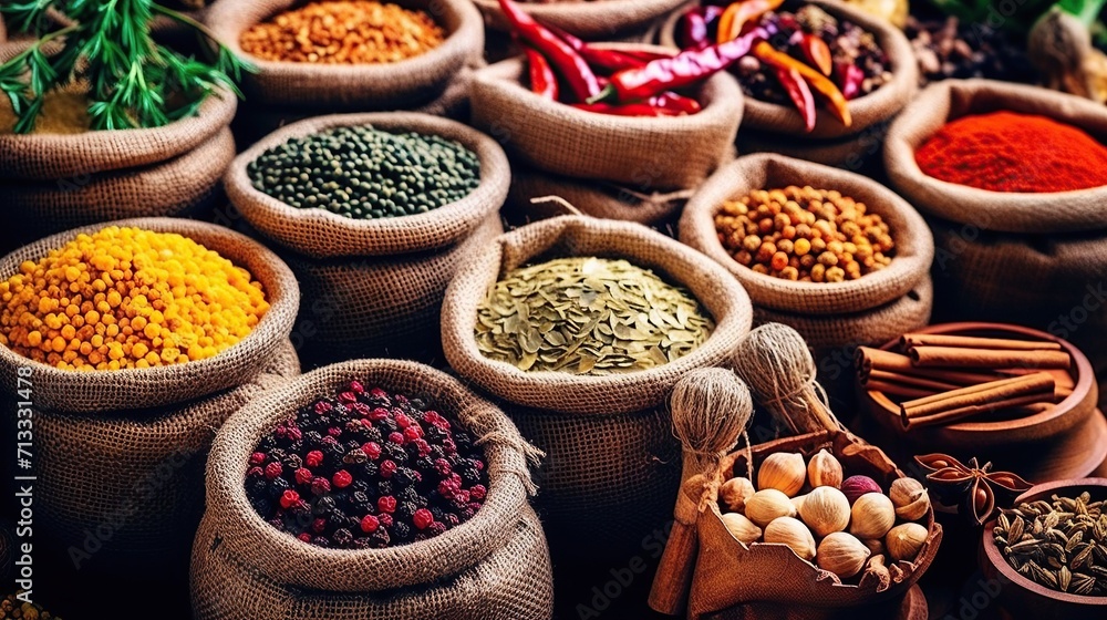 Various aromatic bright spices Various aromatic bright spices