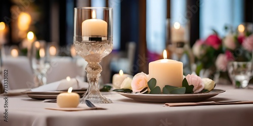 wedding cake with candles