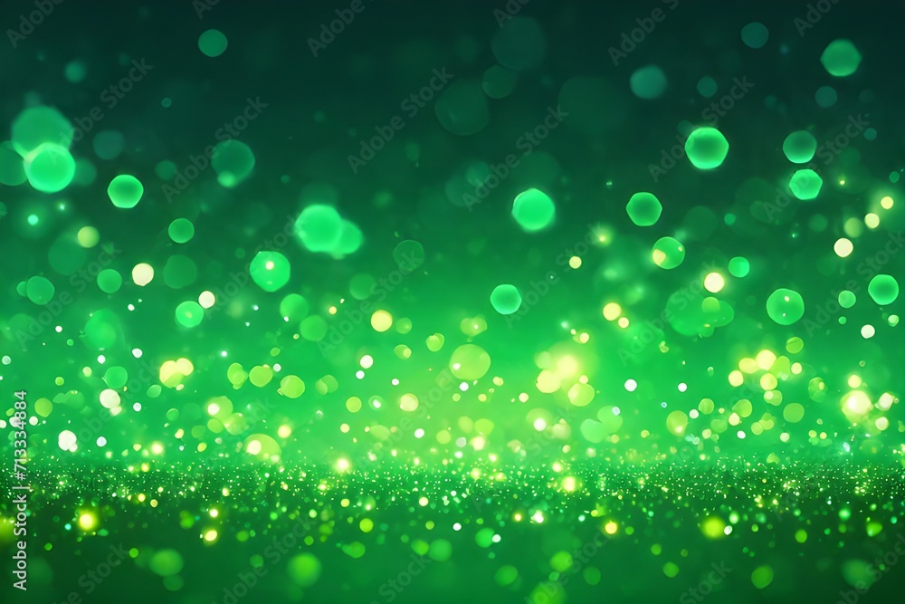Green glow particle Green glow particle