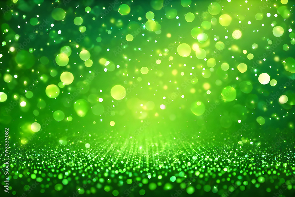 Obraz premium Green glow particle 
