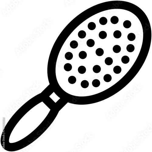 Paddle Brush Vector Icon 