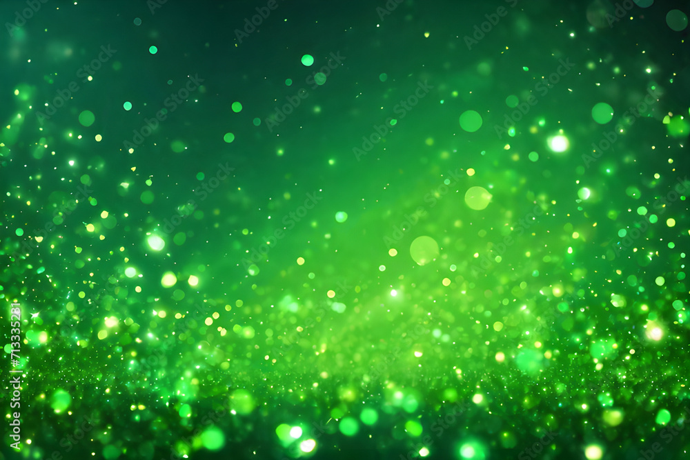 Green glow particle 