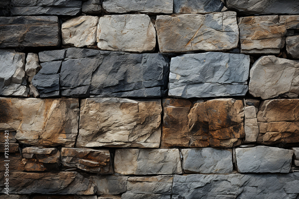 Fototapeta premium Stone Texture with Plants and Roots