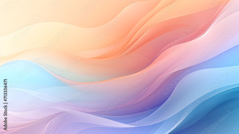 Blurry background with a gradient of pastel colors Pro Photo,,
Waves of different colors simple background
