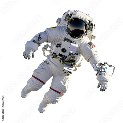  spaceman on white background