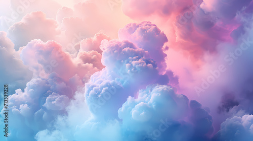 Dramatic pink and purple clouds in a sunset sky