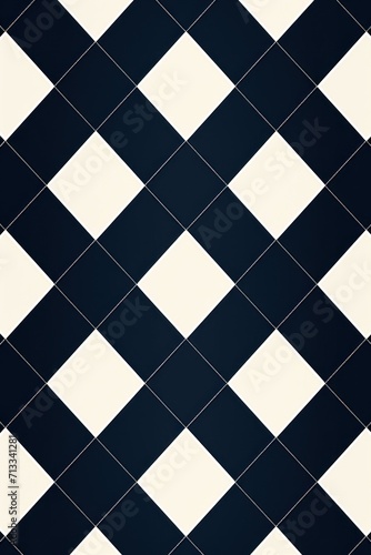 Navy argyle and indigo diamond pattern, in the style of minimalist background